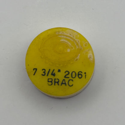 BRAC 2061 Balance Wheel Complete And Spring 7 3/4''' Watch Movement Parts NOS