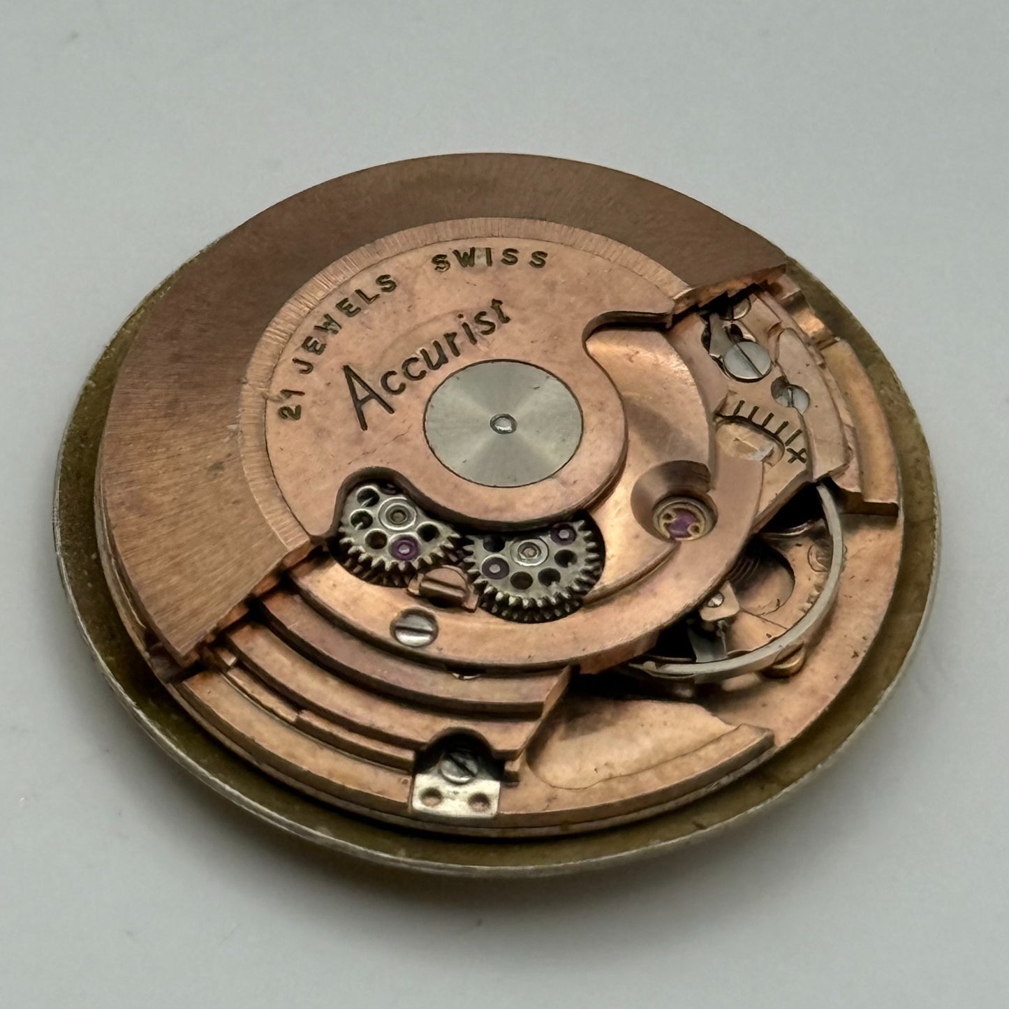 ETA 2451 Watch Movement Automatic  Accurist Shock Master Vintage Parts 28.5mm