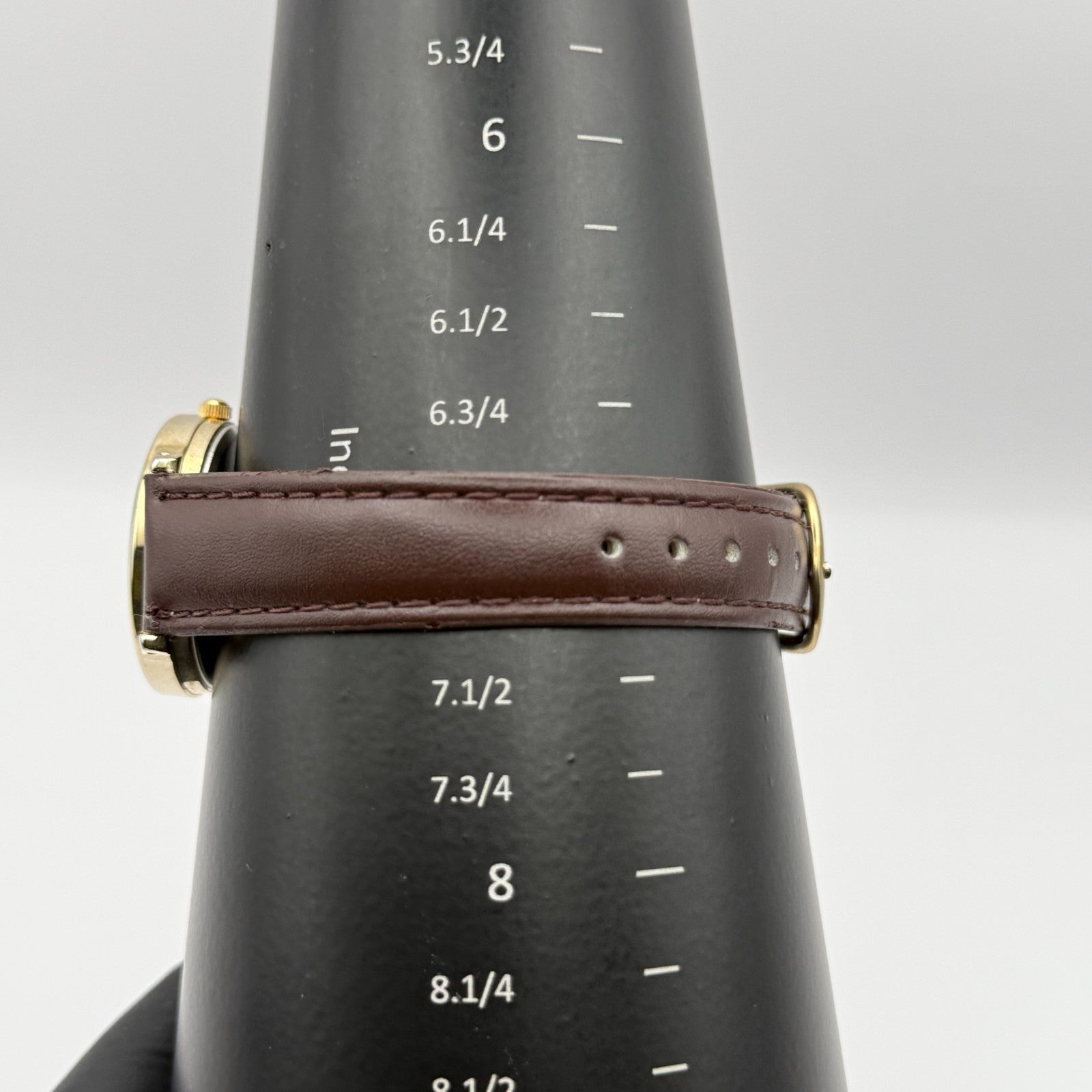 Infinite Ladies Quartz Watch Mother of Pearl Dial Brown Strap Japan Working 31mm