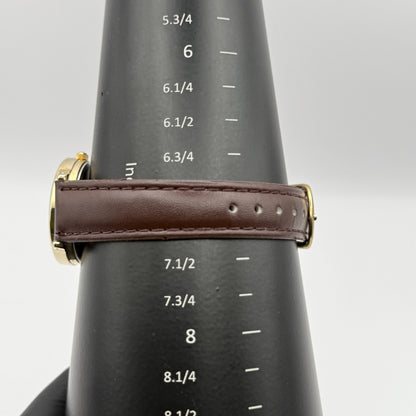 Infinite Ladies Quartz Watch Mother of Pearl Dial Brown Strap Japan Working 31mm