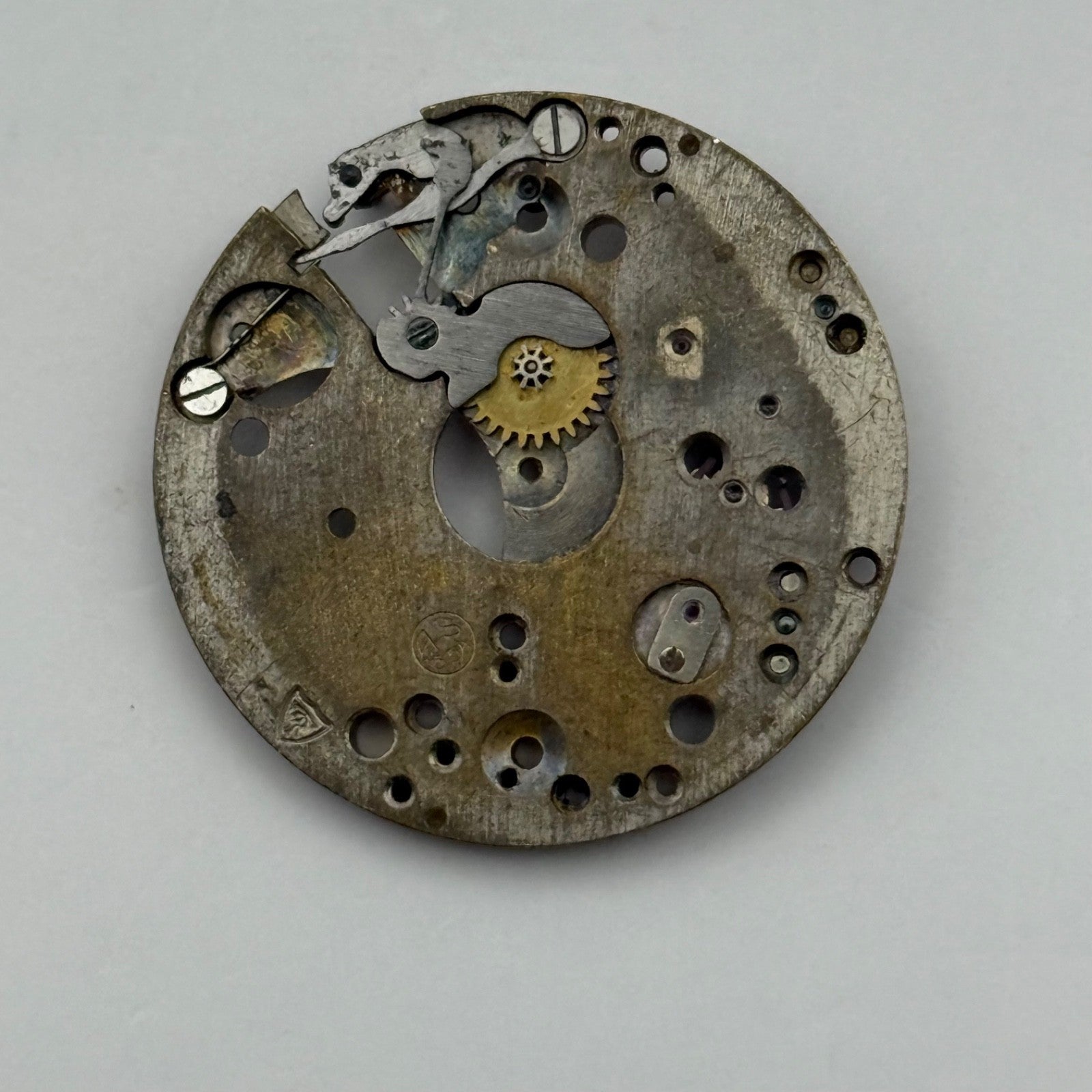 AS 554 Watch Movement Main Plate Manual Wind Vintage Swiss Parts Repair 27mm