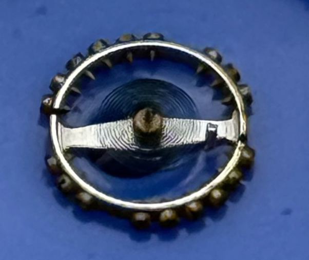 Omega 11.5 R Balance Wheel Complete And Spring 530 Watch Movement Parts NOS 