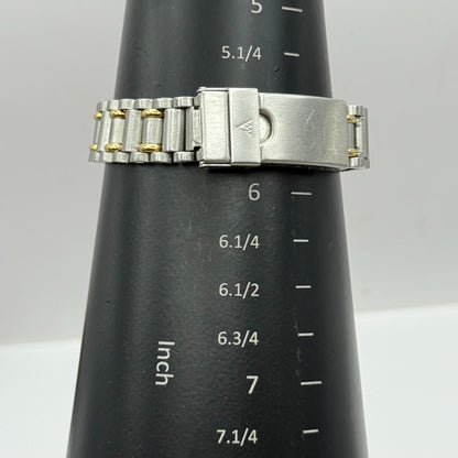 29mm Working Ladies Accurist WR50 Two Tone Date Dial Quartz Watch 5.5 Inches