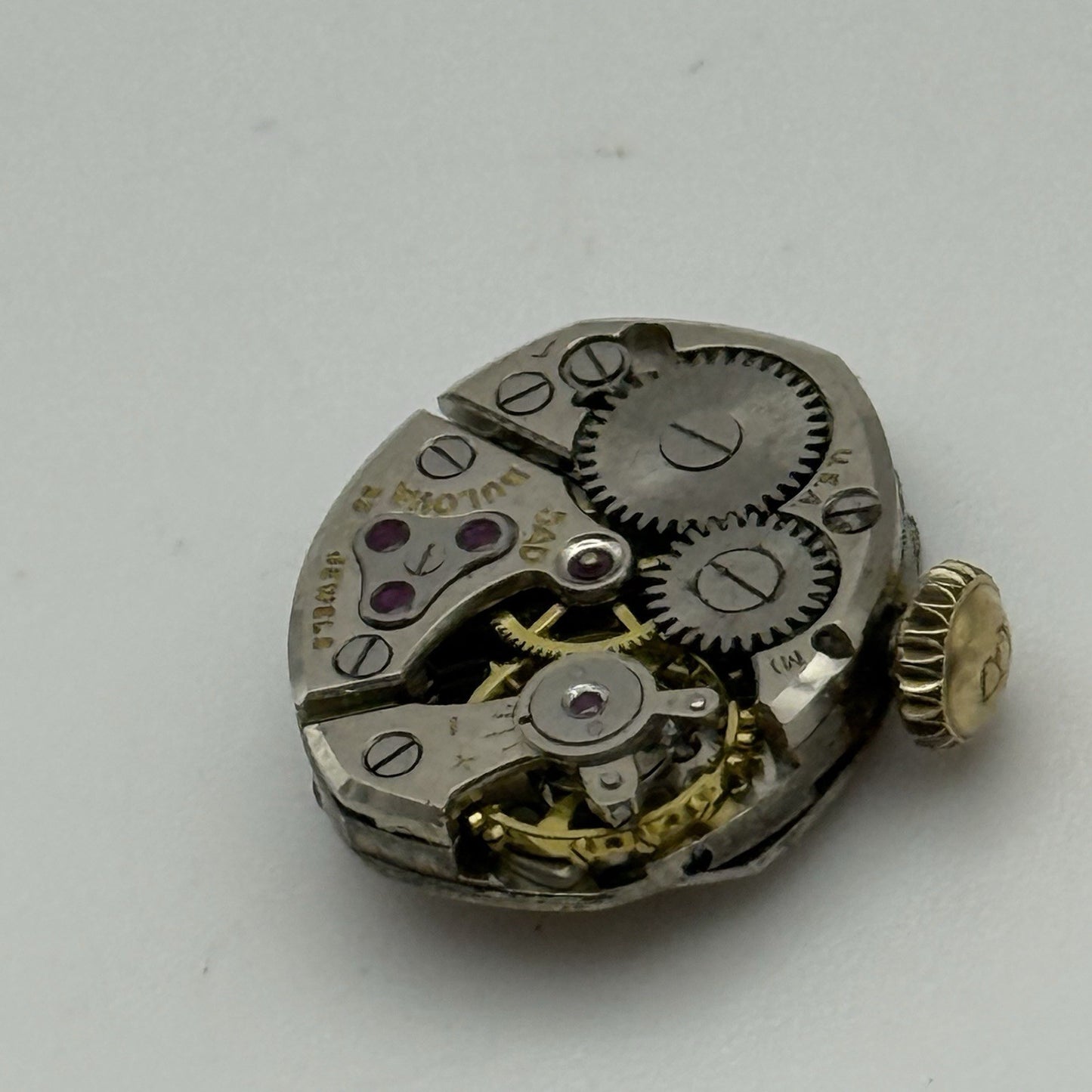 13mm Vintage Ladies Bulova 5AD Manual Wind Swiss Watch Movement PARTS REPAIR
