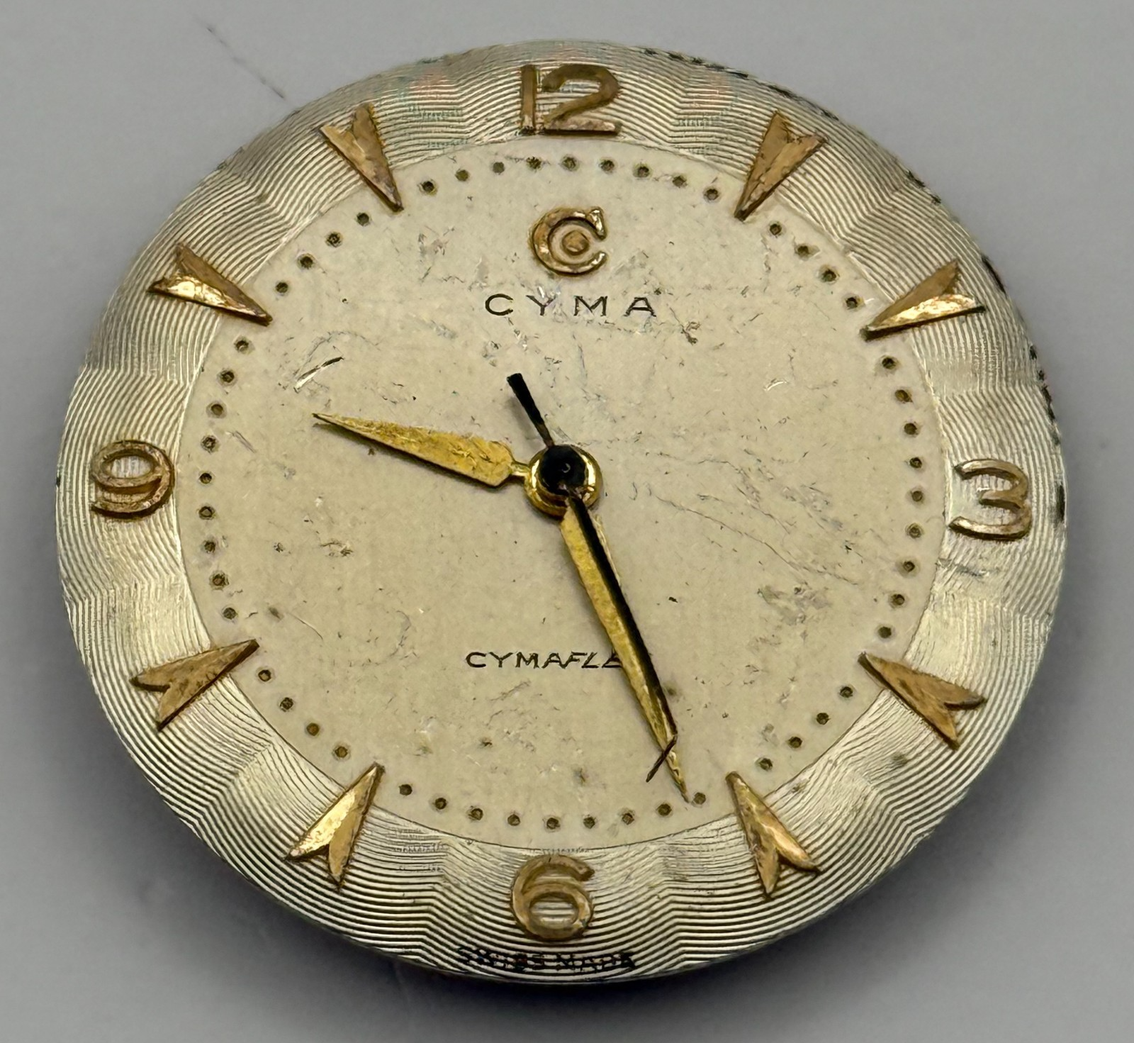 Cyma R.459 Cymaflex Watch Movement Manual Wind Vintage Swiss Parts Repair 23.5mm