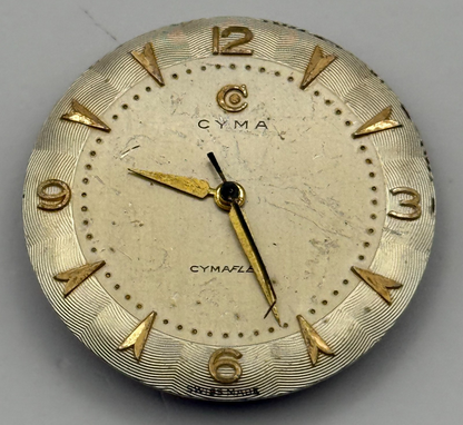 Cyma R.459 Cymaflex Watch Movement Manual Wind Vintage Swiss Parts Repair 23.5mm