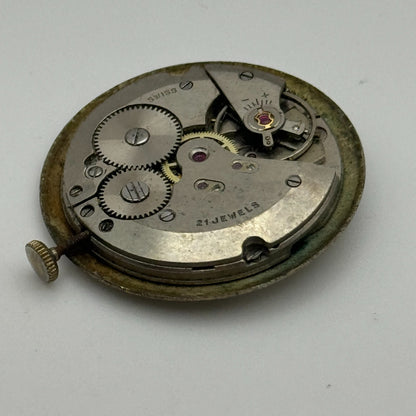 25.9mm Men's AS 1703 A Schild Date Dial Manual Wind Swiss Watch Movement PARTS