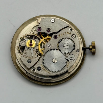 Peerex 15 Jewels Watch Movement Running Manual Wind Vintage Parts Repair 25.8mm