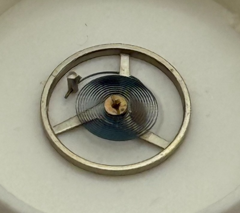 Felsa 4452? Balance Wheel Complete And Spring Ord + Inca Watch Movement Parts