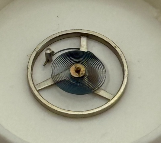 Felsa 4452? Balance Wheel Complete And Spring Ord + Inca Watch Movement Parts