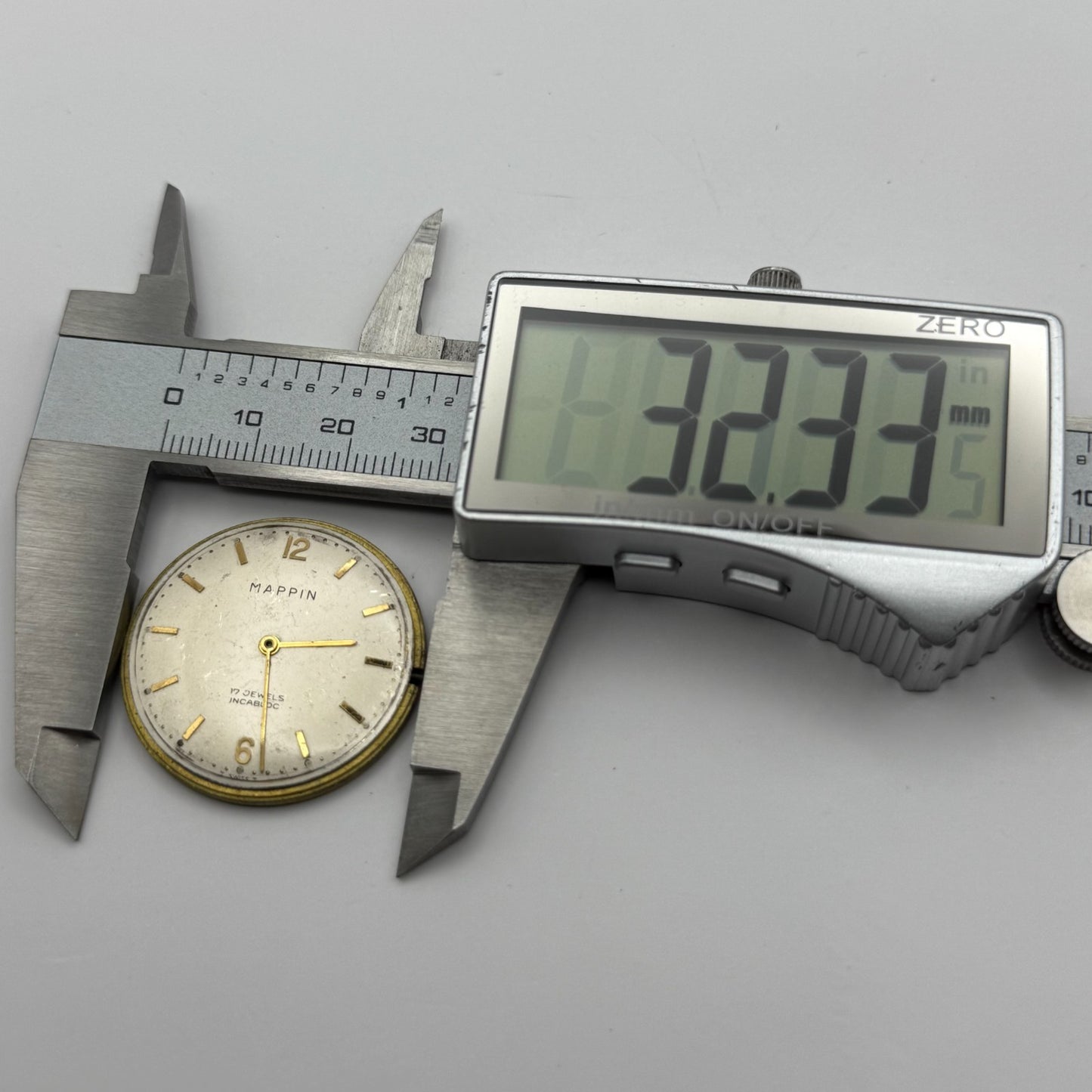 FHF 72 Watch Movement Mappin Manual Wind Vintage Swiss Parts Repair 31.6mm