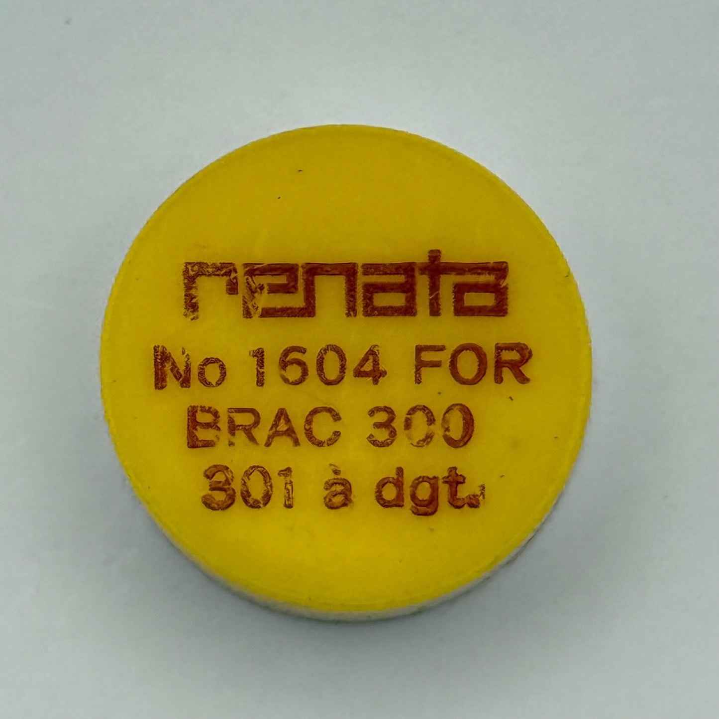 BRAC 300, 301 Balance Wheel Complete And Spring a dgt. 1604 Watch Movement Parts