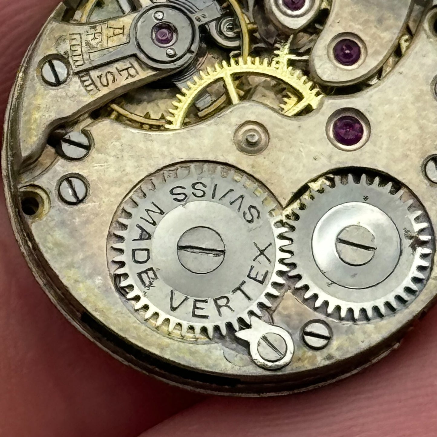22mm High Grade Vertex Trench  Watch Movement Manual Wind Swiss Vintage PARTS