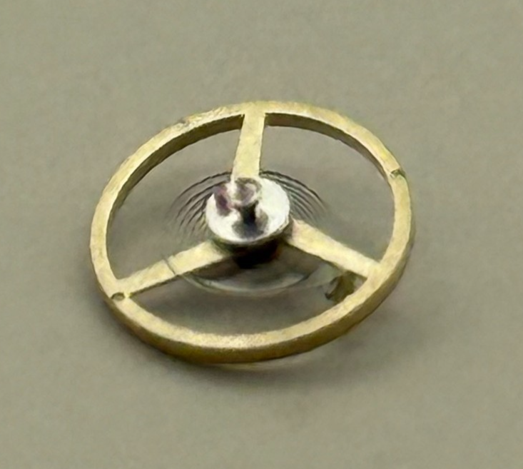 FHF 59-21 Balance Wheel Complete And Spring  1353 Watch Movement Parts NOS