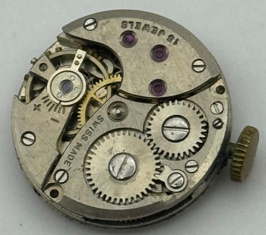18.5mm Rotary Ladies AS Manual Wind Swiss 15 Jewels Watch Movement Vintage PARTS