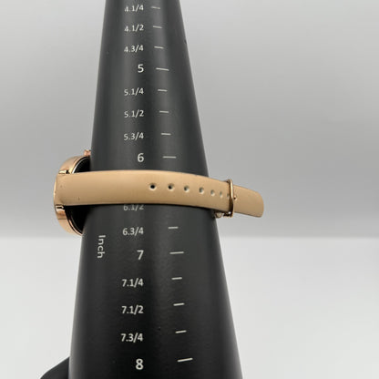 Sekonda Ladies Quartz Watch Silver Dial Rose Gold Tone Case Japan Working 34mm