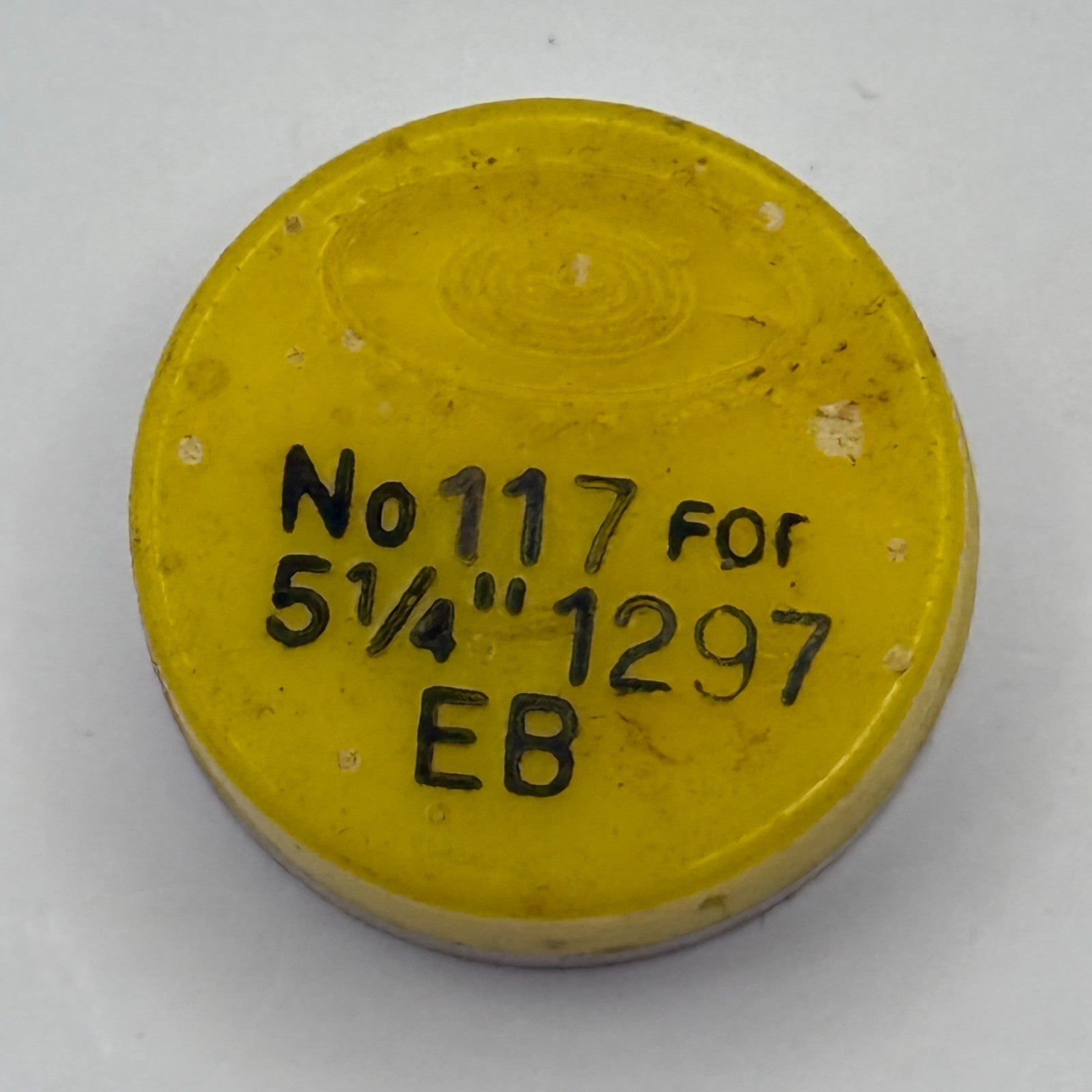 EB 1297 Balance Wheel Complete And Spring 5 1/4'''  117 Watch Movement Parts NOS