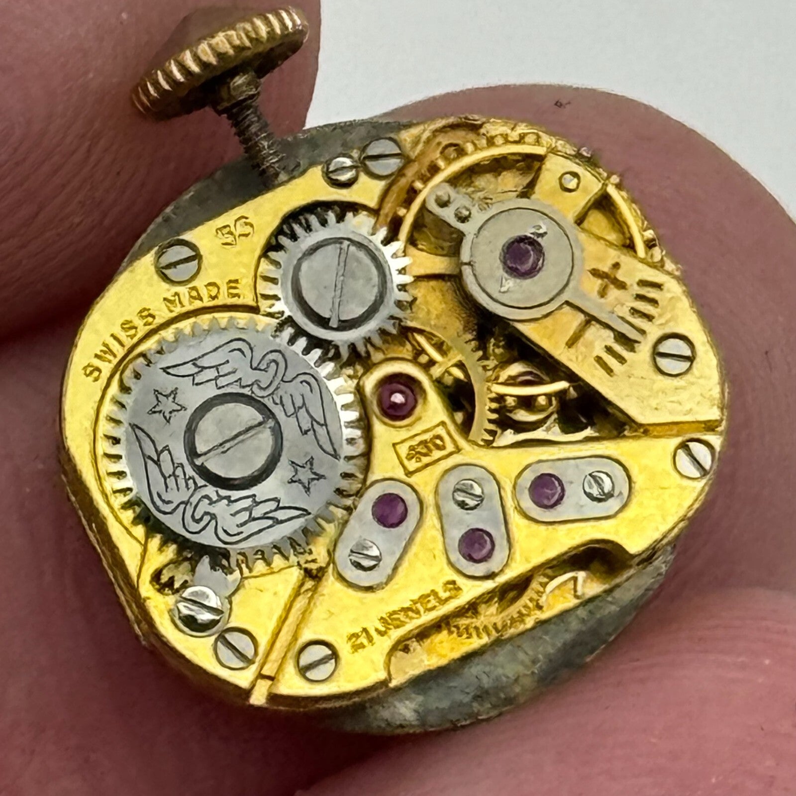 12.1mm Rotary AS 976 A Schild Manual Wind Swiss Watch Movement PARTS SPARES