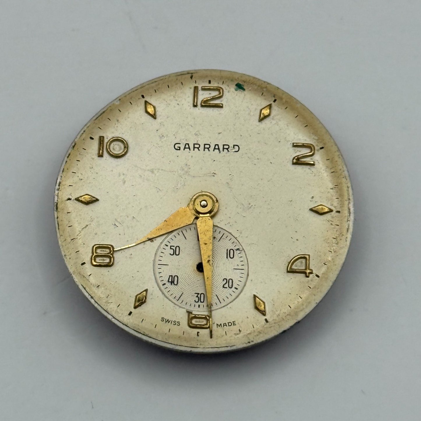 FEF 190 Watch Movement Garrard Manual Wind Vintage Swiss Parts Repair 23.5mm