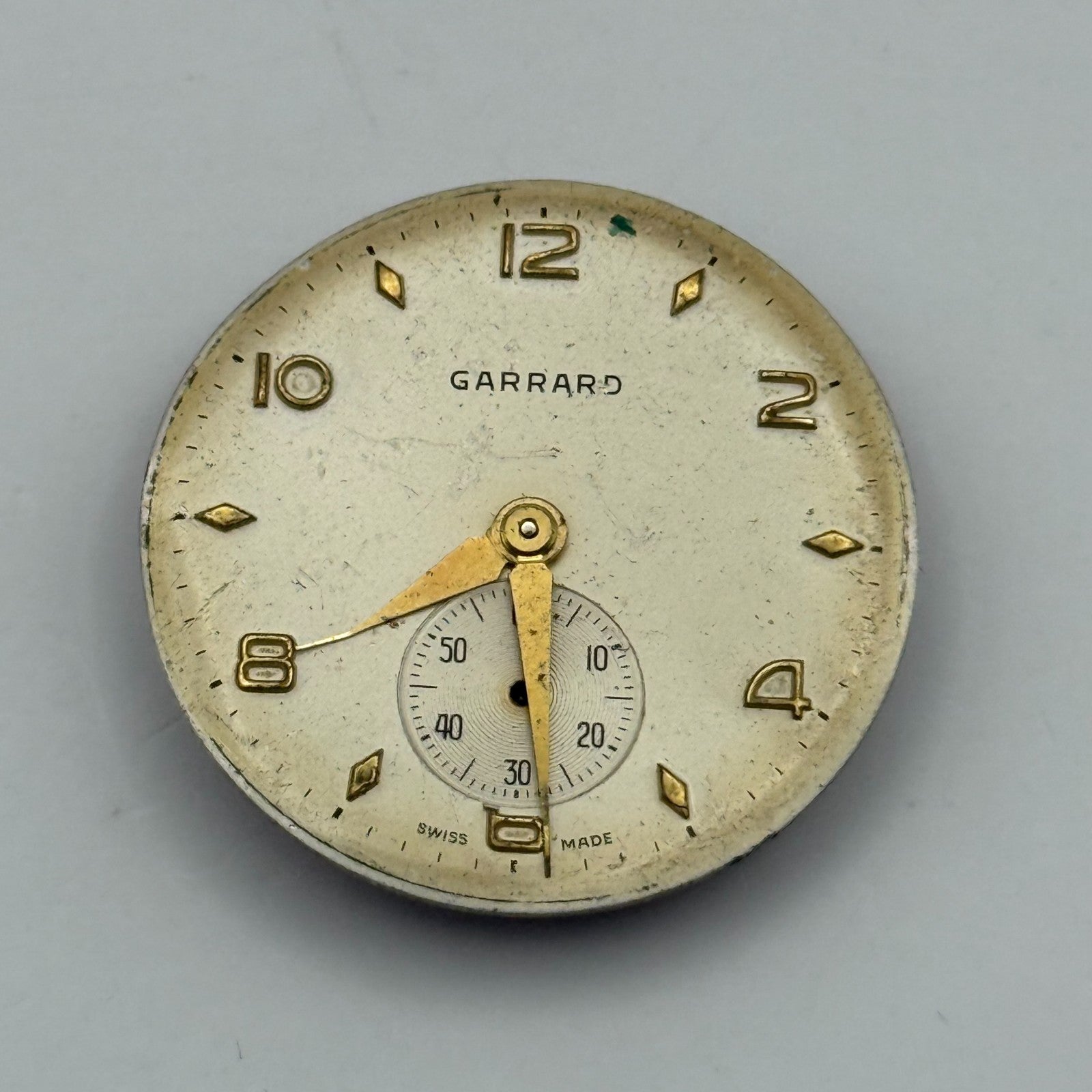 FEF 190 Watch Movement Garrard Manual Wind Vintage Swiss Parts Repair 23.5mm