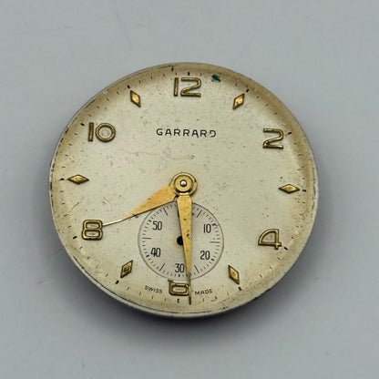 FEF 190 Watch Movement Garrard Manual Wind Vintage Swiss Parts Repair 23.5mm