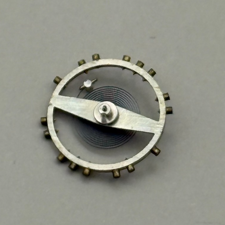 FHF 28 Balance Wheel Complete And Spring  10½’’’ Watch Movement Parts NOS