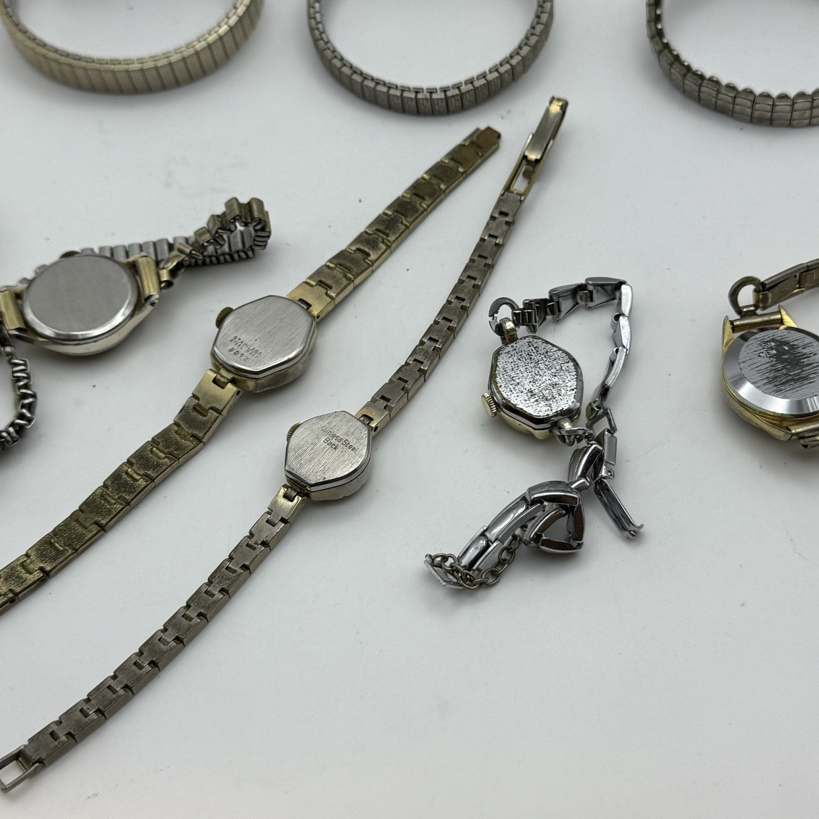 Bundle Of Ladies Vintage Manual Wind Wristwatches Joblot PARTS REPAIR SPARES