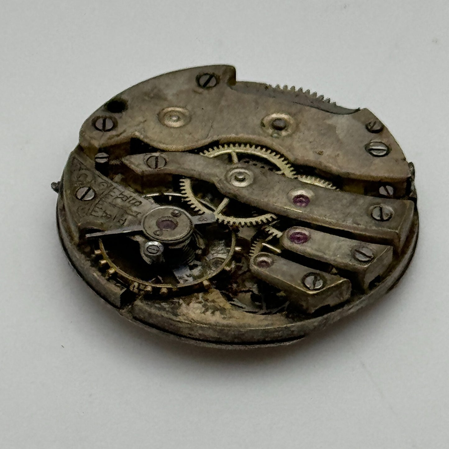 23.6mm Men's Unidentified Antique Cylinder Swiss Manual Wind Watch Movement PART