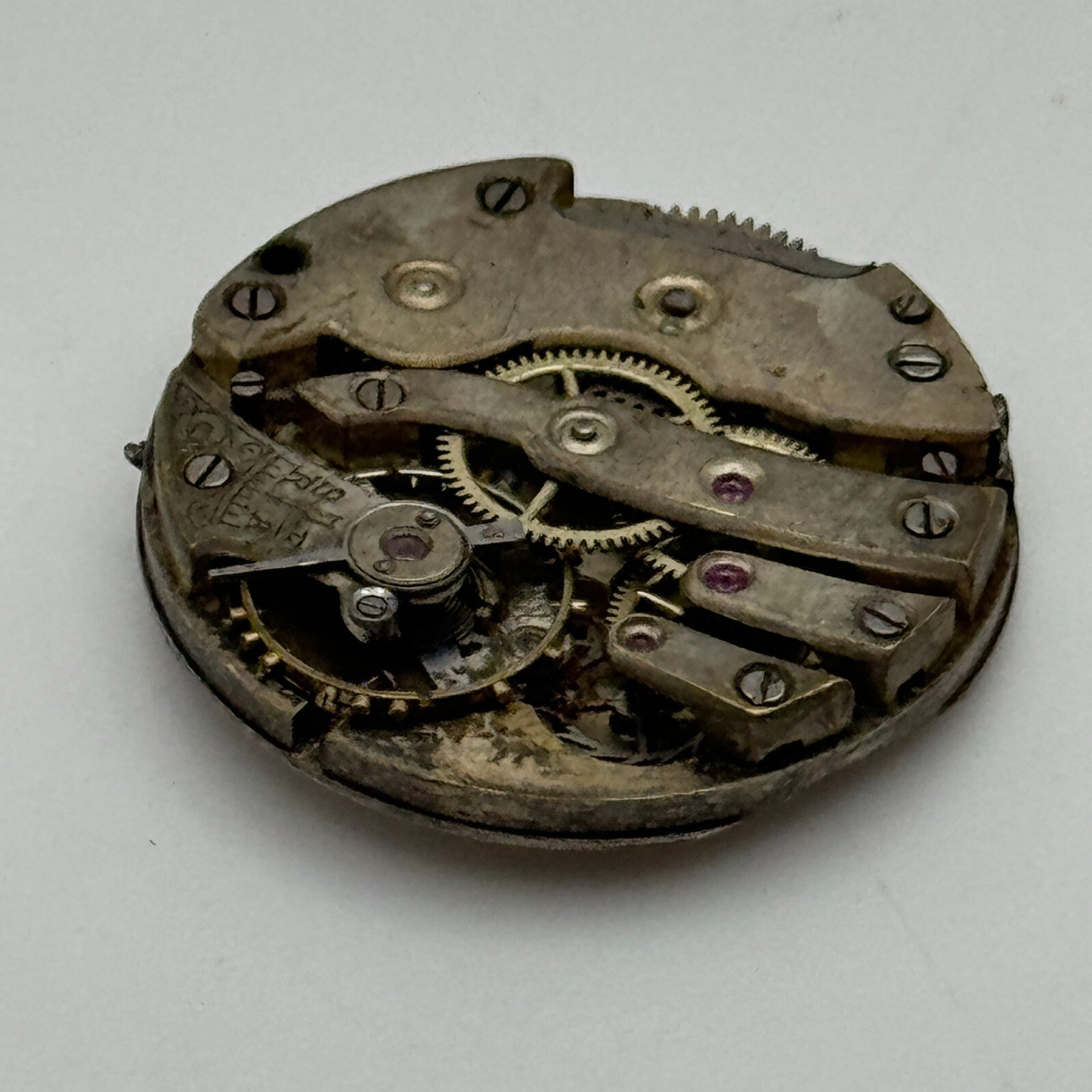 23.6mm Men's Unidentified Antique Cylinder Swiss Manual Wind Watch Movement PART