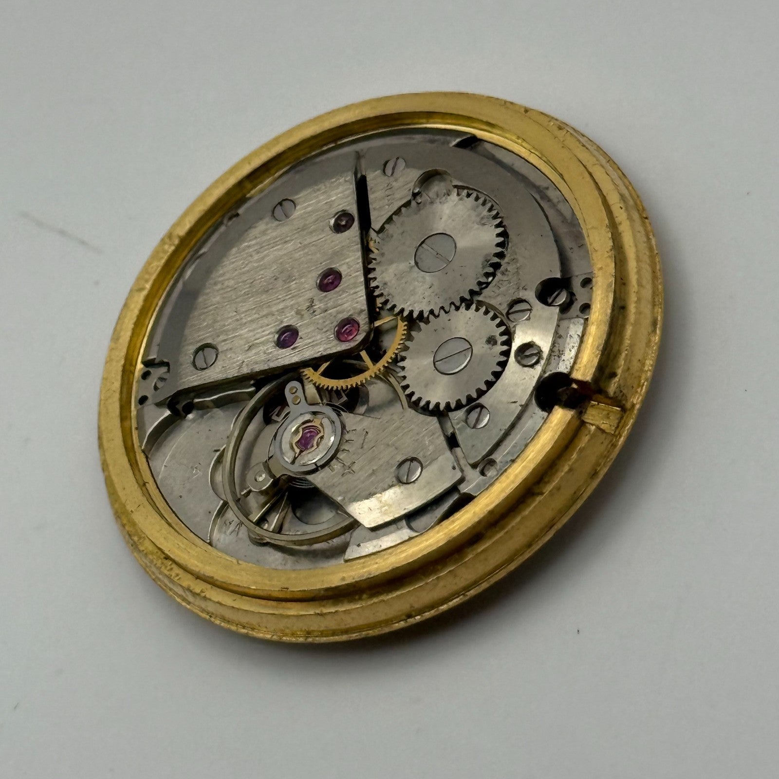 ETA 2408 Date Watch Movement UNO Manual Wind Vintage Swiss Parts Repair 31.8mm