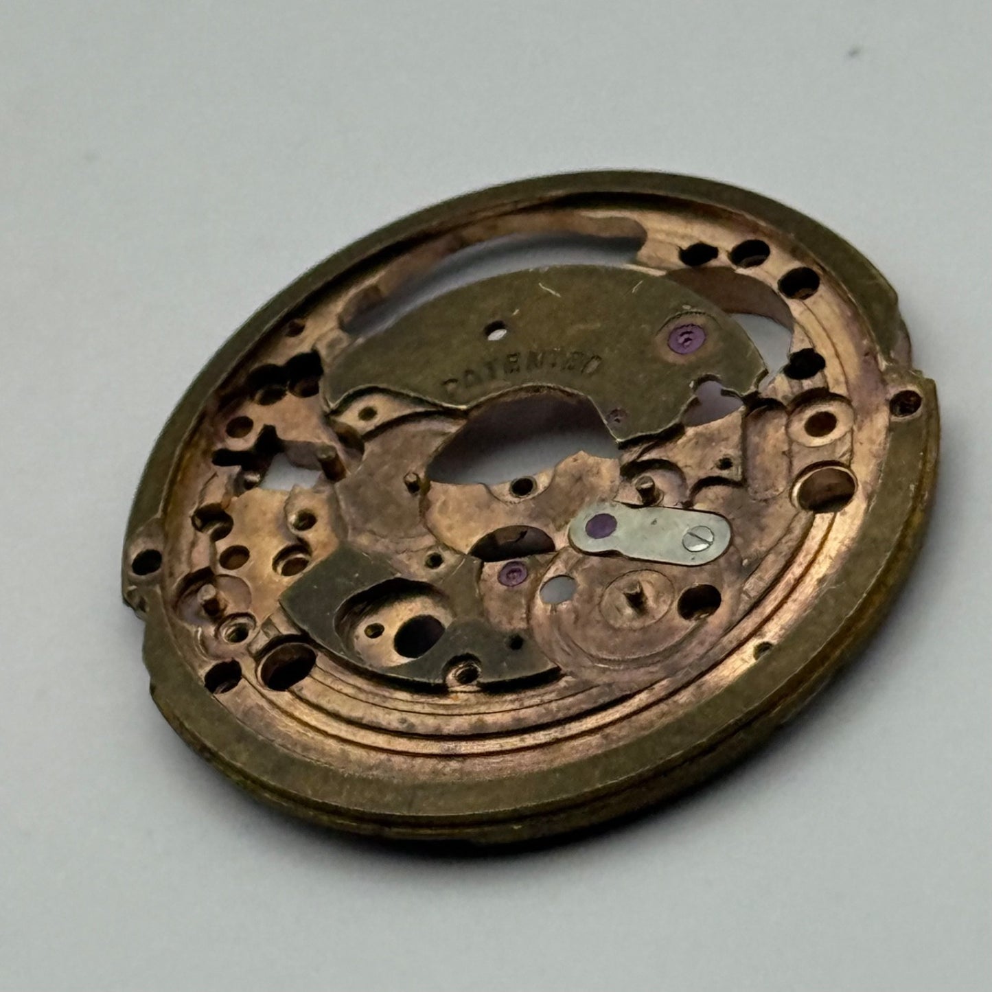 ETA 2452 Watch Movement Main Plate Automatic Vintage Swiss Parts Repair 25.9mm