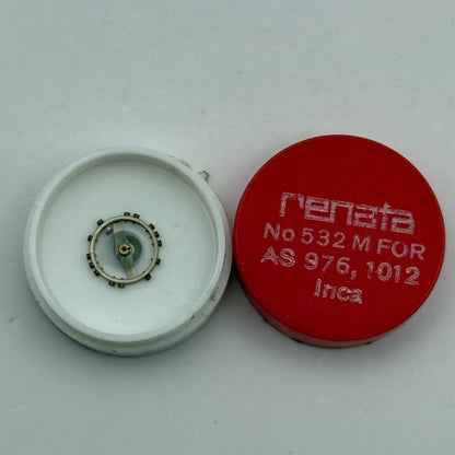 AS 976 1012 Balance Wheel Complete And Spring  532 M Watch Movement Parts NOS