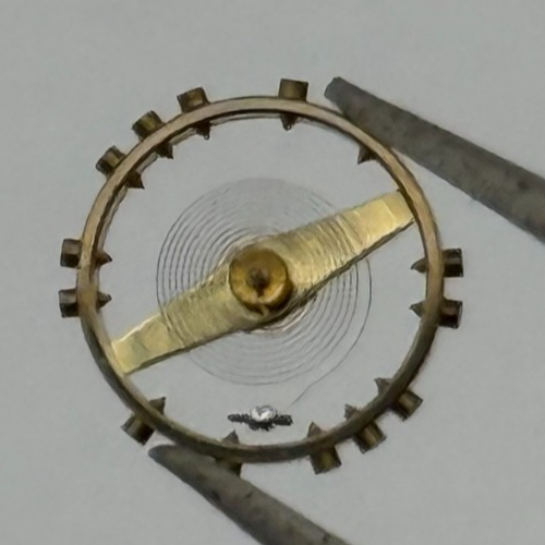 ETA 761 1201 Balance Wheel Complete And Spring  145 M Watch Movement Parts NOS