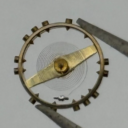 ETA 761 1201 Balance Wheel Complete And Spring  145 M Watch Movement Parts NOS