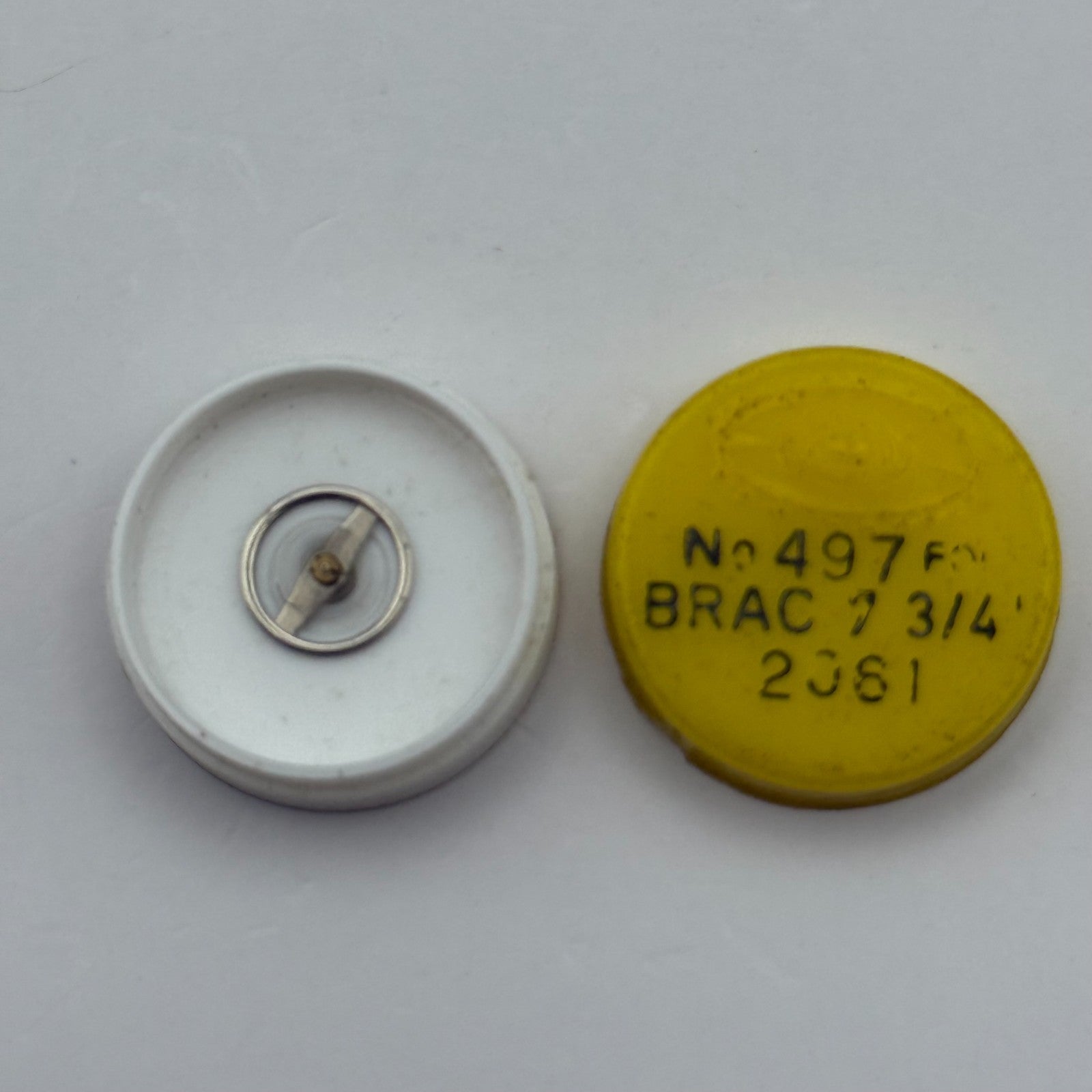 Brac 2061 Balance Wheel Complete And Spring 7¾’’’ 497 Watch Movement Parts 