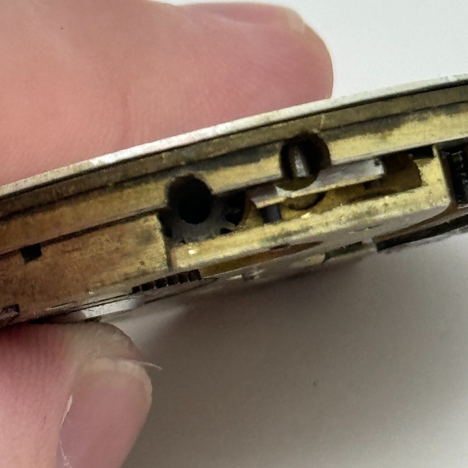 45mm Open Face Unidentified Swiss Pocket Watch Movement PARTS REPAIR SPARES