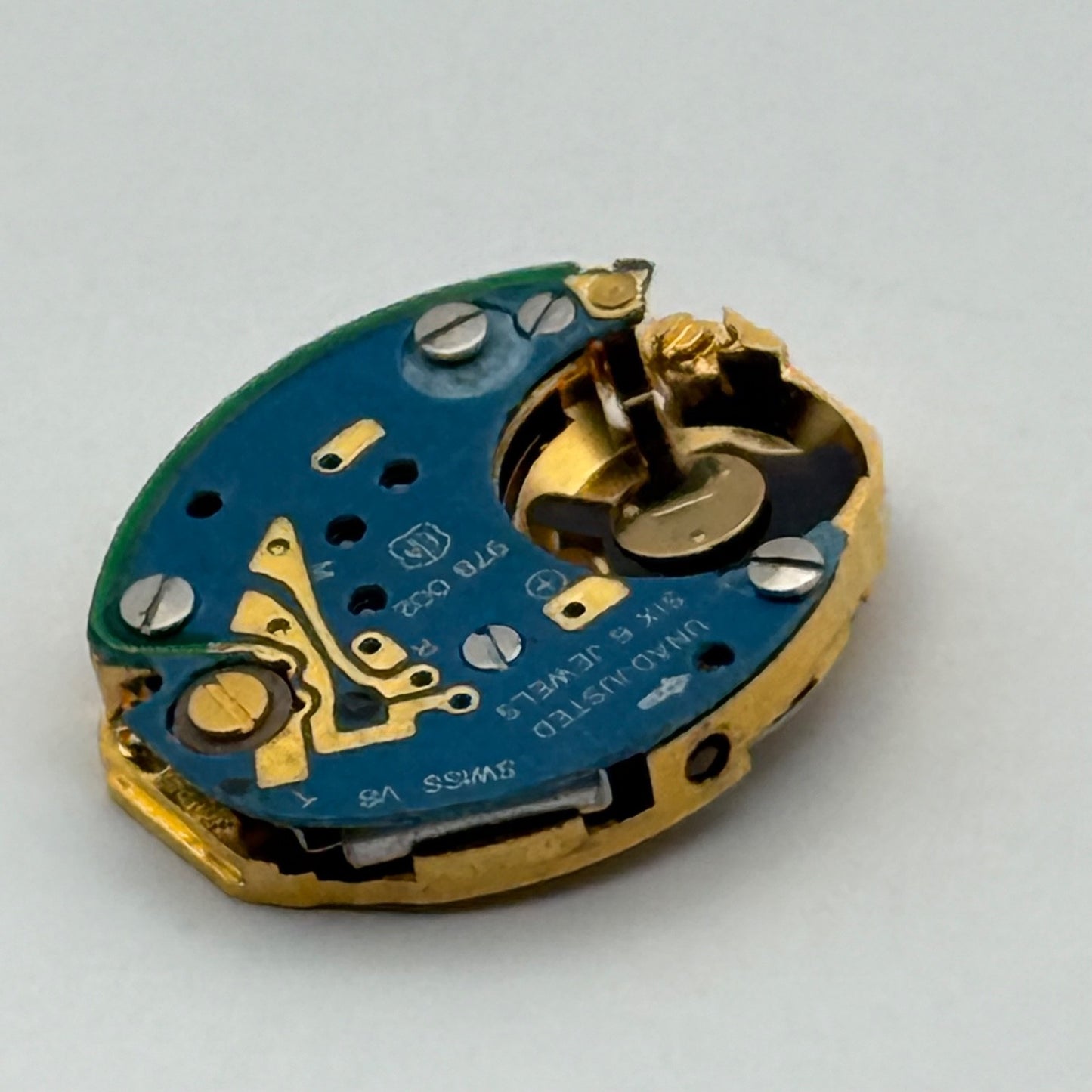 ETA 978.002 Quartz Watch Movement Incomplete Swiss Ladies Vintage Parts Repair