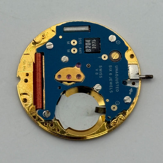 ETA 255.441 Quartz Watch Movement 6 Jewels Vintage Swiss Parts Repair 23.8mm