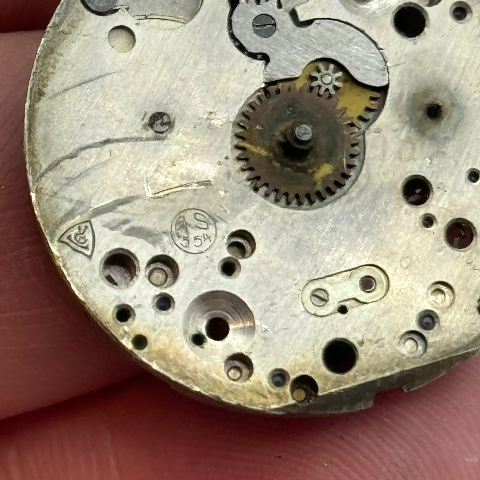 27mm Mens Rotary AS 554 Trench Watch Manual Wind 15 Jewels Movement PARTS SPARES