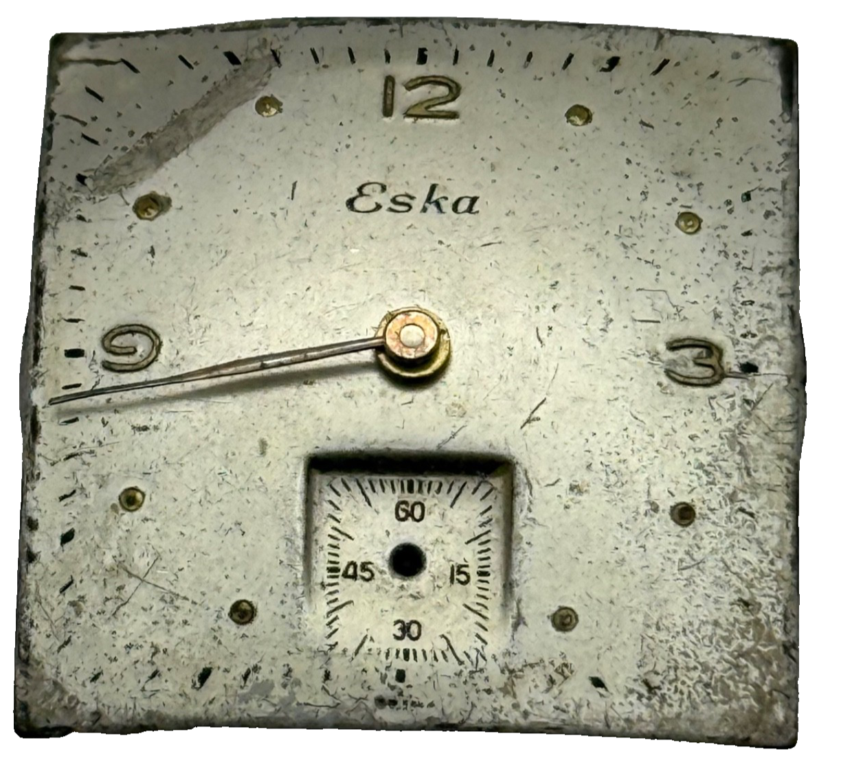 ETA 900 Watch Movement Eska Ticking Manual Wind Vintage Swiss Parts 23.6mm