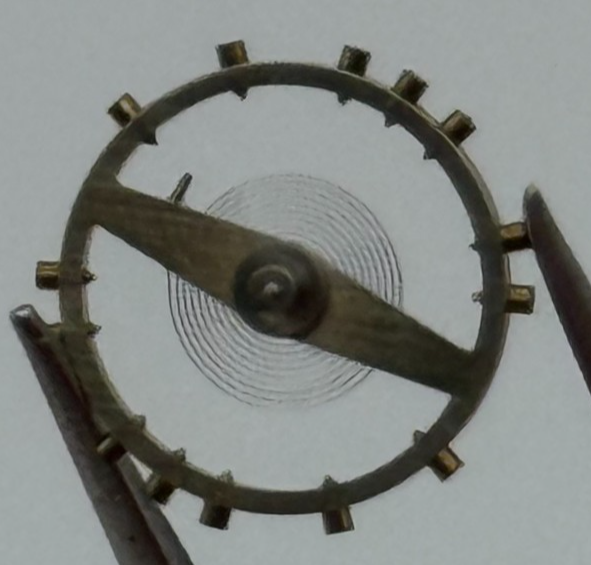 FHF 183 Balance Complete 10 1/2''' Renata 723 Watch Movement Parts Vintage NOS