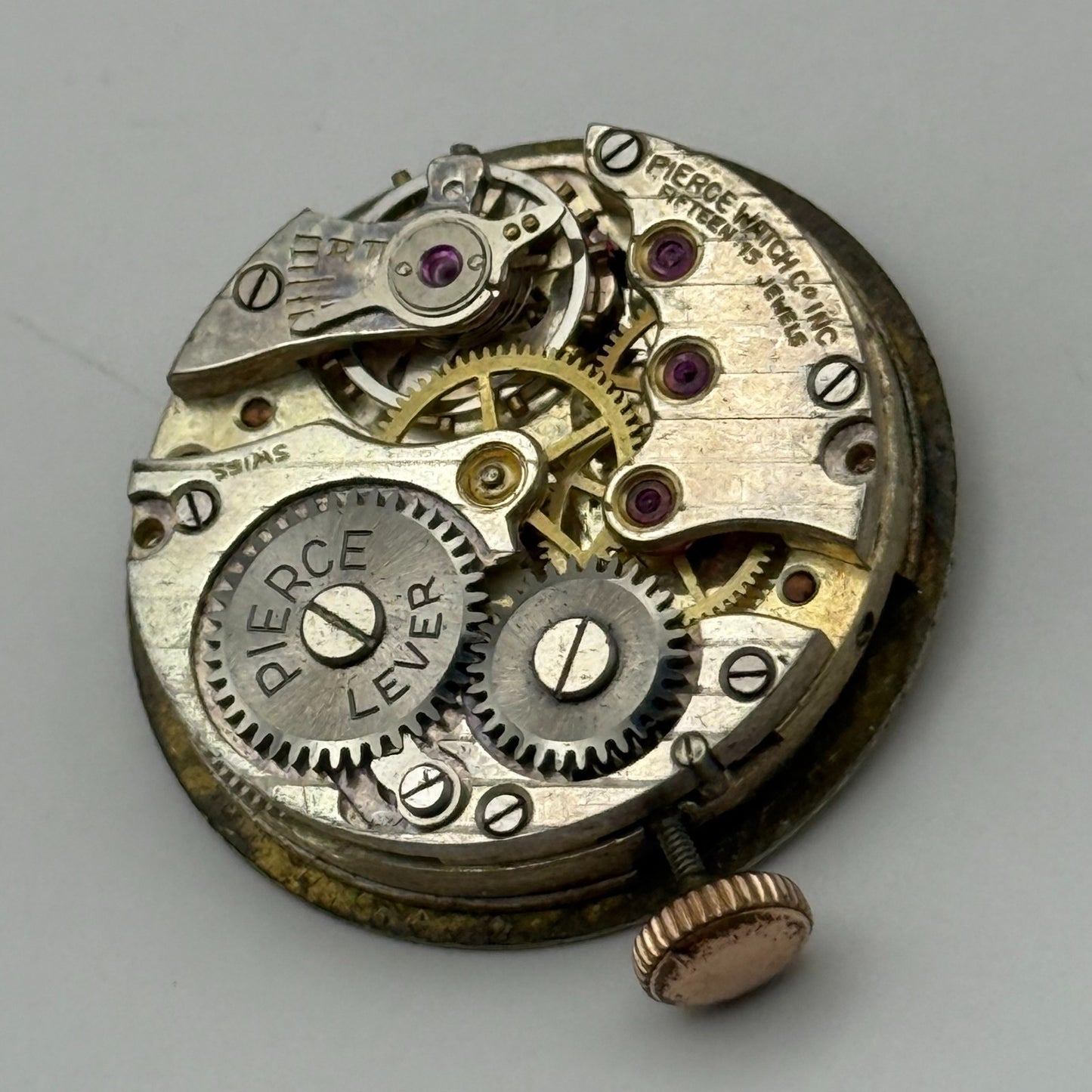 Majex Pierce 103 Watch Movement Running Manual Wind Vintage Parts Repair 23.6mm