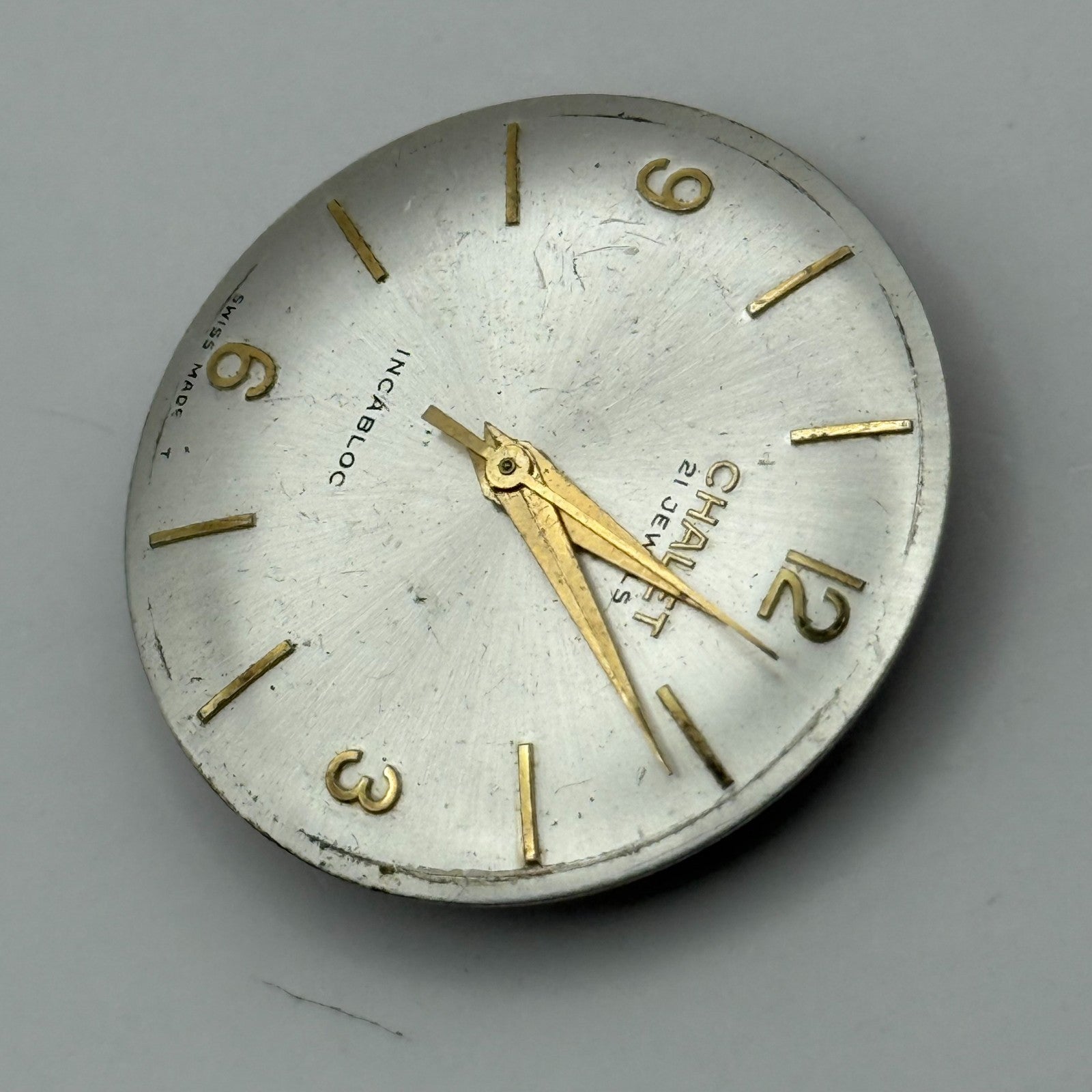Helvetia 830 Watch Movement Chalet Manual Wind Vintage Swiss Parts Repair 25.8mm