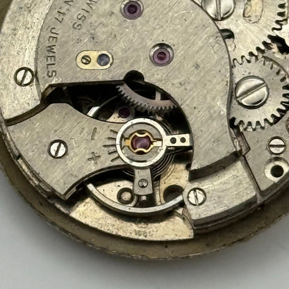 AS 1686 Watch Movement Bentima Manual Wind Vintage Swiss Parts Repair 25.8mm