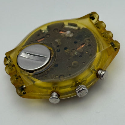 37.4mm Vintage 1996 Swatch Shiny Start SCK407 Chronograph Watch UNTESTED PARTS