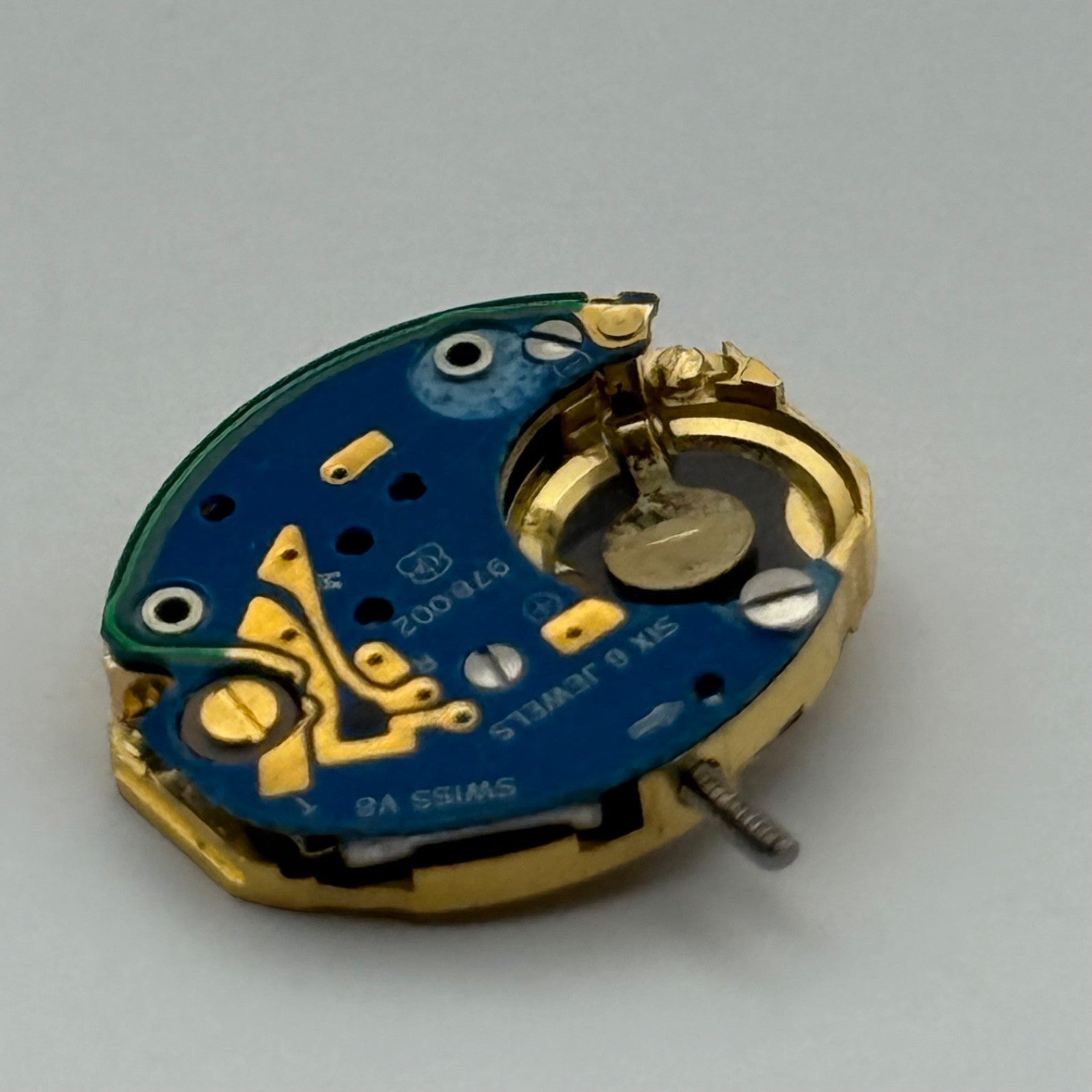 ETA 978.002 Quartz Watch Movement Incomplete Swiss Ladies Vintage Parts Repair