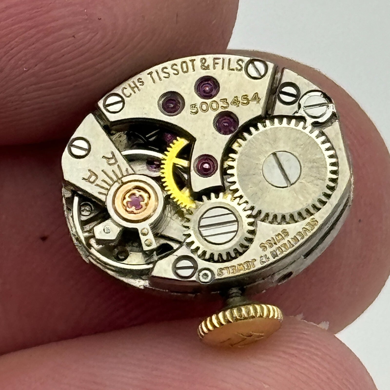 12.9mm Tissot 12.9-E9 Swiss 17 Jewels Manual Wind Ladies Watch Movement PARTS