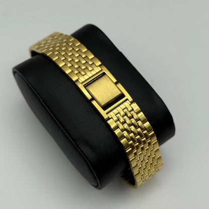 33mm Working Unisex Limit VX50/0511 Gold Plated Quartz Watch 7.75 Inches