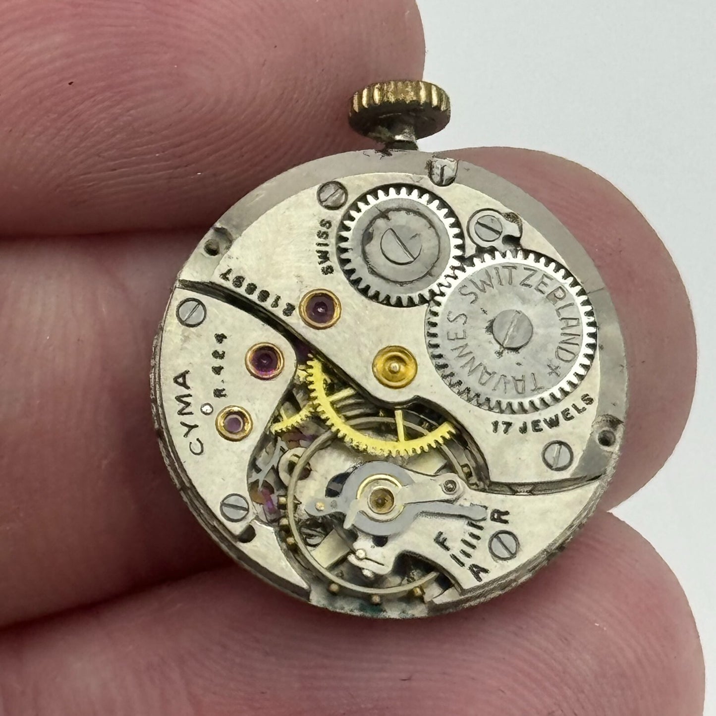 19.7mm Cyma R.424 Sub Seconds Manual Wind Watch Movement Swiss Vintage PARTS