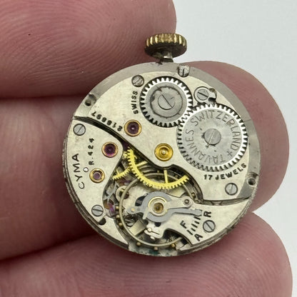 19.7mm Cyma R.424 Sub Seconds Manual Wind Watch Movement Swiss Vintage PARTS